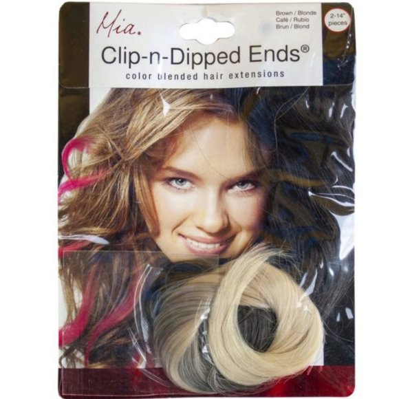 2 Pack Synthetic Clip-n-Dipped Hair Ends 14 Inc… - Picture 2 of 3